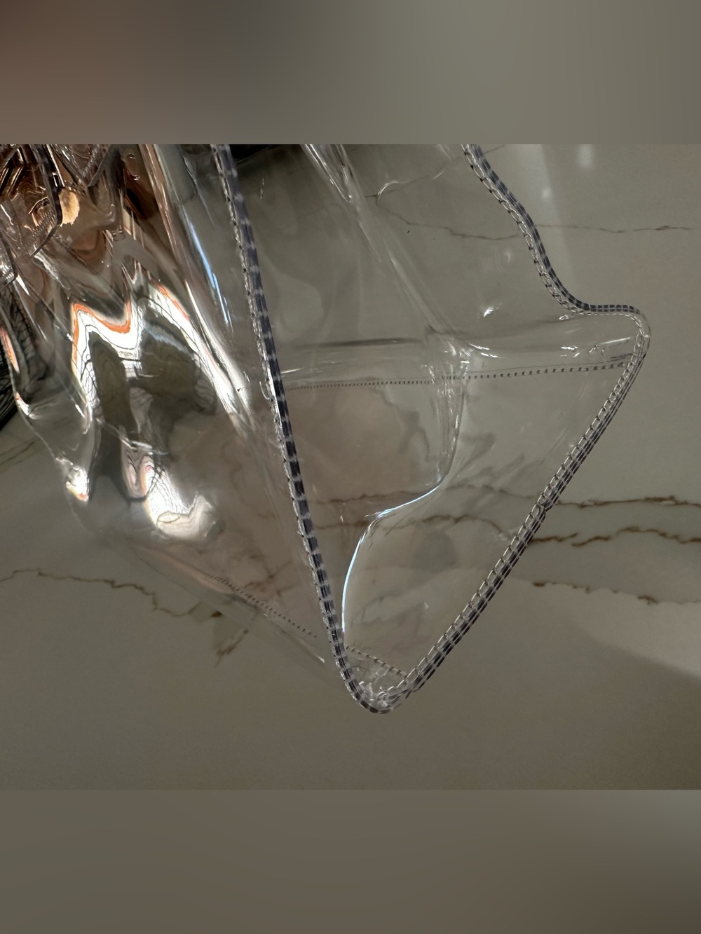 Boatkin Clear Jelly Transparent Tote Bag with Gold Hardware - Picture 12 of 12